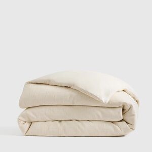 New! Quince Checkered Matelasse Duvet Cover | King Cal King